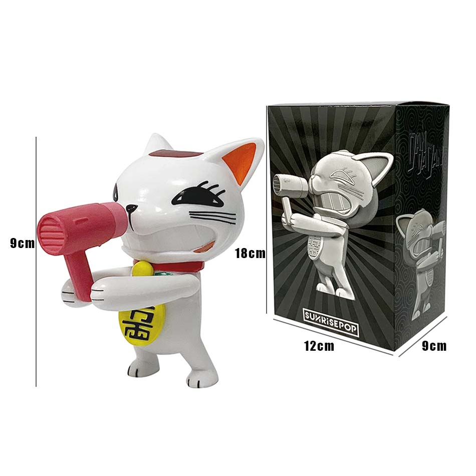 Novo em Estoque Figura de Anime Dandadan Turbo Bachan 9cm de Altura Alta Velocidade Nana Gato da Sorte Secador de Cabelo Boneca Fofa Figura de Ação Brinquedo Personalizado Presente