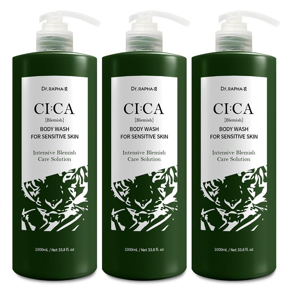 

Dr. Raphael Cica Care Blemish Body Wash Herbal Fragrance, 1L, 3 units