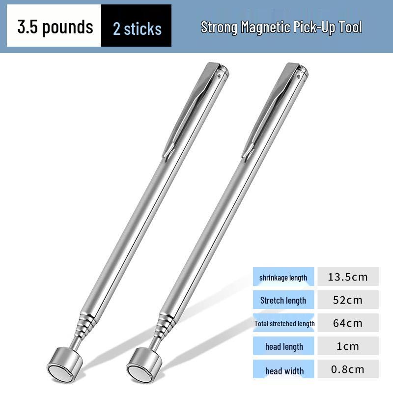 Strong Telescopic Magnetic Pickup Tool - Adjustable Pen-Shaped Rod for Auto Repair