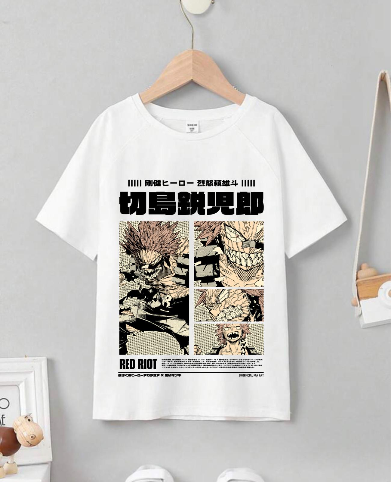 

Eijiro Kirishima T-Shirt Mens Womens Tees Top Red Riot My Hero Academia Anime GifT Shirt Mens Womens Tees Top All Size 4XL