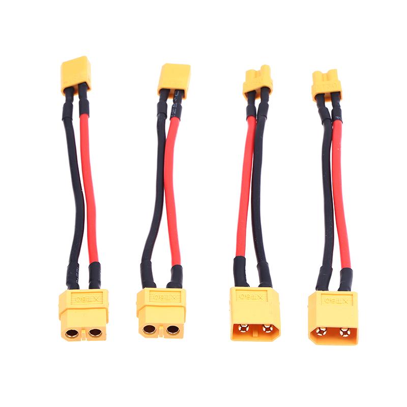 5Pcs Adapter Xt60 To Xt30 Connector Male/Female Plug 16Awg 100Mm Silicone Wire Cable For Rc Fpv Quadcopter Drone