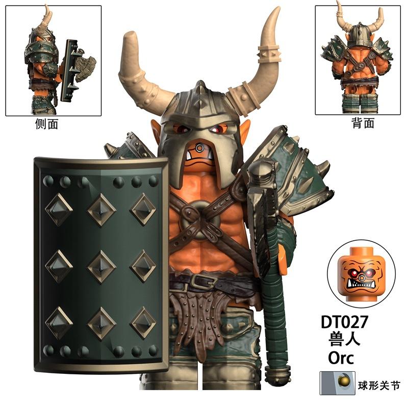 Ungiftige 3/6 Warcraft Power Orc Modellbausteine Mini-Puppe Montage Kompatibel mit Mini Action-Puppen-Serie Dekoratives Spielzeug Geschenke