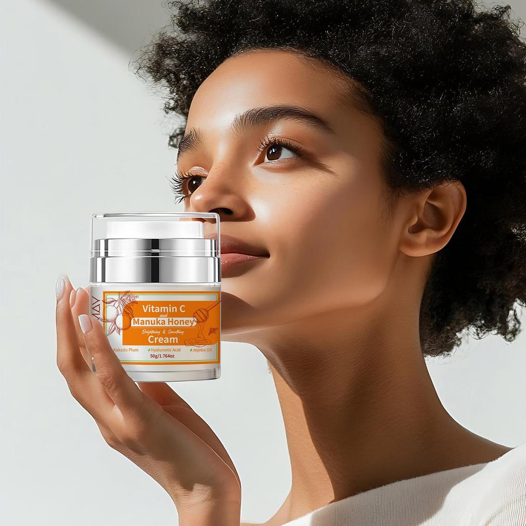 Vitamin C and Manuka Honey Cream-Effectively locking in moisture and keepping the skin hydrated-Suitable For All Skin Types