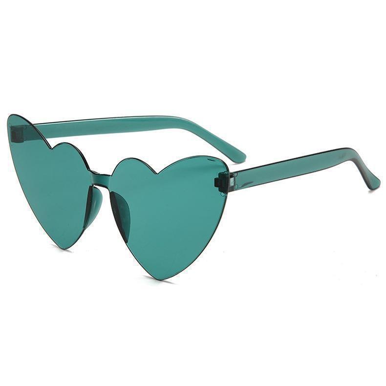 Y2K Heart Women Sunglasses Transparent Frame UV Protection Cute Shades for Toddlers Perfect for Outdoor Play&Daily Fashion KJ056