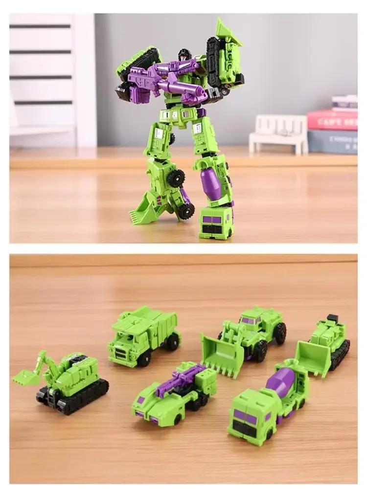 6 In 1 Transformation 21Cm Figure Mini Devastator Action Figure Robot Plastic Toys Best Gift Child Kid Latest High Quality
