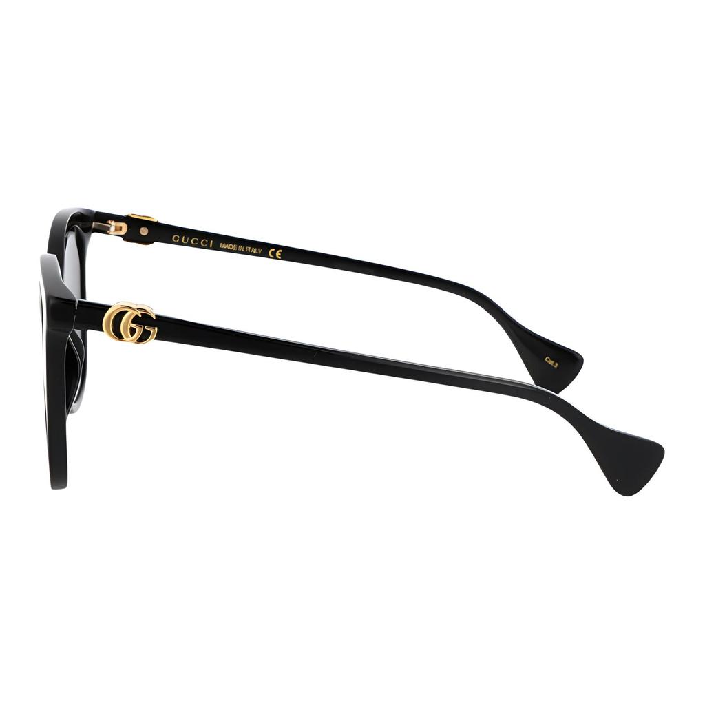 GUCCI Pattern Logo Frame Plate Frame Cat's Eye Sunglasses Unisex Couple Model Black