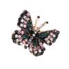 1 Pair Ethnic Women Rhinestones Butterfly Earrings Girl Crystal Ear Rings Evenning Party Prom Beach Ear Studs Fashion Accessory