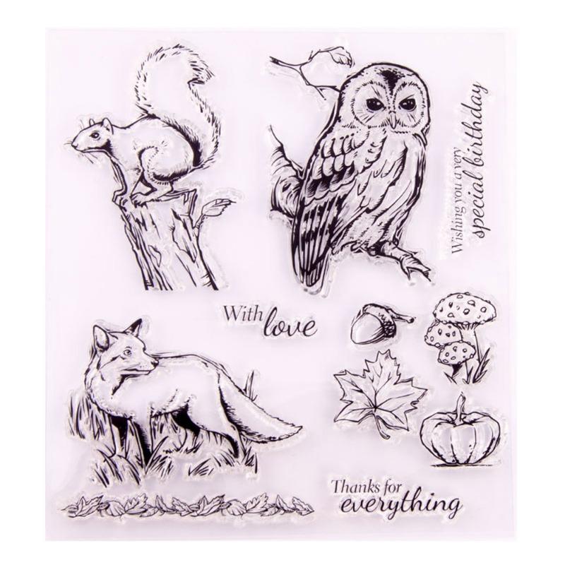Clear Stamps for Card Making Decoration DIY Scrapbooking Silicone Transparent Seal Clear Stamps for Embossing Album Decor Craft