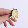 Doge Meme Enamel Pins Cartoon UV Printing Dog Brooch Lapel Badges Cute Shiba Inu Frog Hat Animal Jewelry Gift for Friends