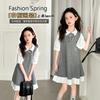 Girl's Super Beautiful Dress, College Style Shirt Dress, 2026 New Summer Short Sleeved Korean Version, Big Children's Trend