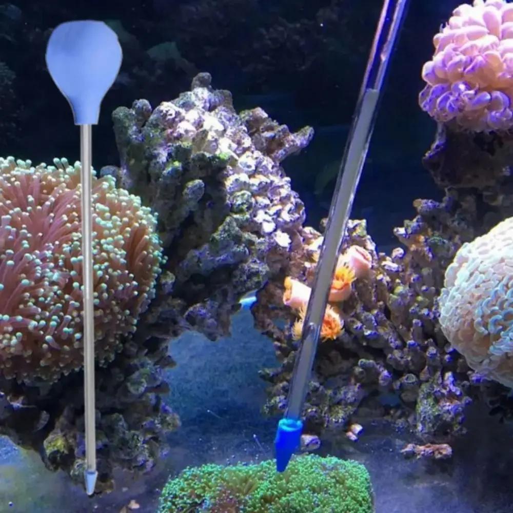 Long Acrylic Tube Acrylic Coral Feeder Transparent Silicone Coral Feeding Tube 25-55cm Fish Coral Feeding Tool for Coral Feeding