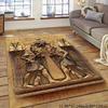 Egyptian Treasure Non-Slip Rug – Ancient Art Design Floor Mat for Living Room, Bedroom, Dorm & Garden Decor