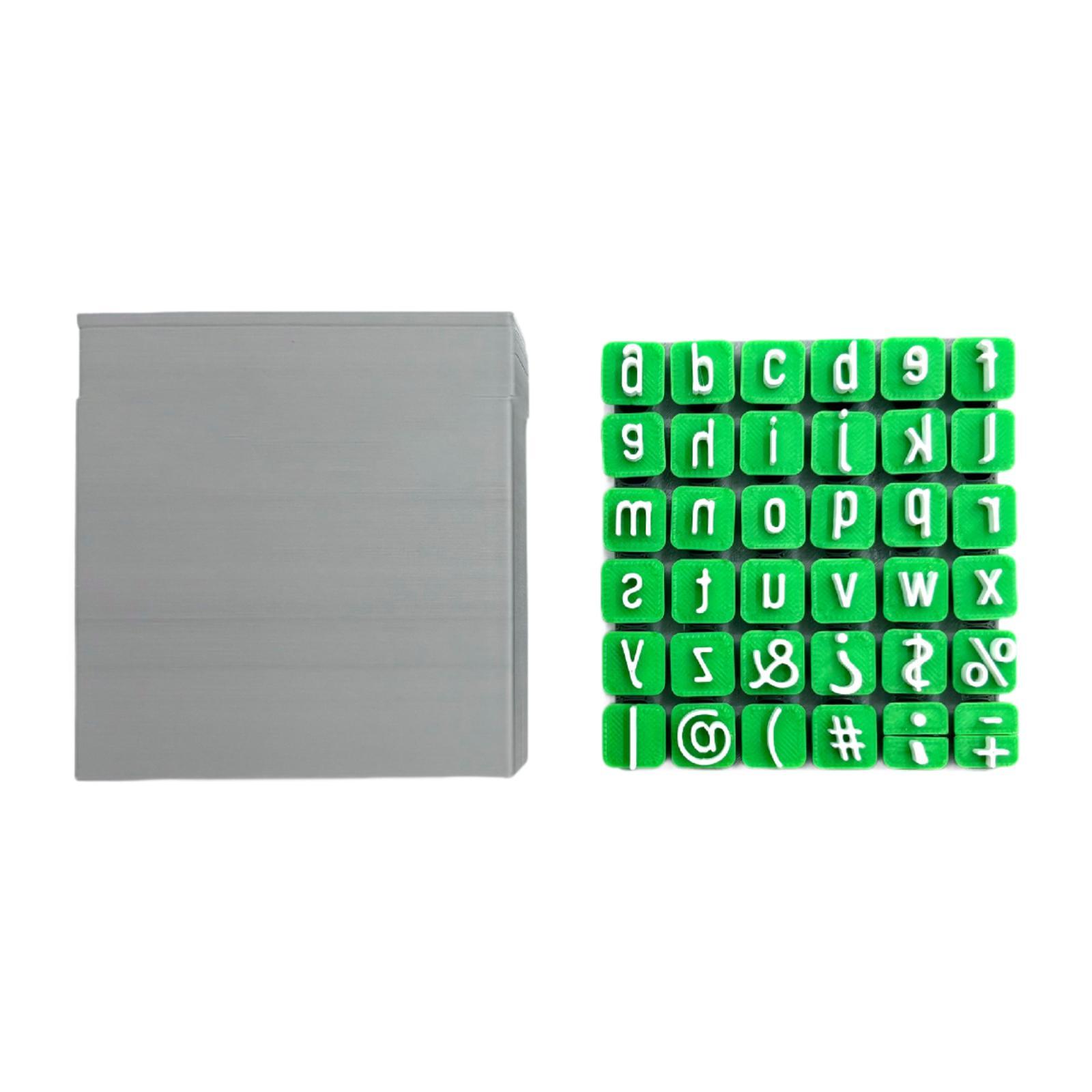 

DIY Alphabet Stamps Set Letters Stamps for Clay Pottery Supplies DIY Craft Compact Learning for Home Children Girls Parents