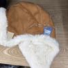 Lei Feng hat women's winter thickened warm retro pilot hat fur integrated windproof ear protection cycling locomotive hat