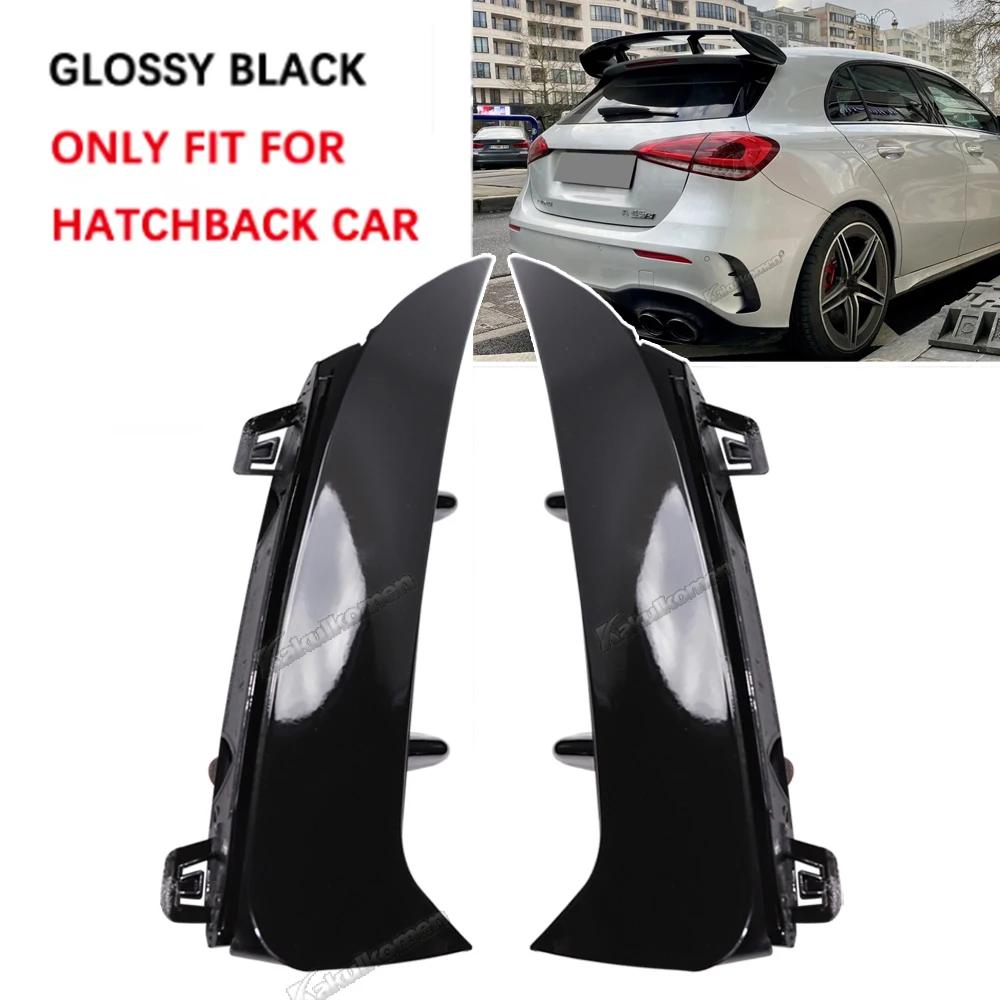 

Car Rear Bumper Trim Lip Spoiler For Mercedes Benz A Class W177 A200 A220 A35 AMG Hatchback 2018 - HB Gloss Black