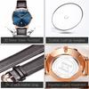 Women's Watch, Blue, Stylish, Arm Watch, Waterproof, Ultra-thin, For Women, Leather Belt, Brand, Leather, Analog, Small, Simple Dial, Easy to Read, Fa