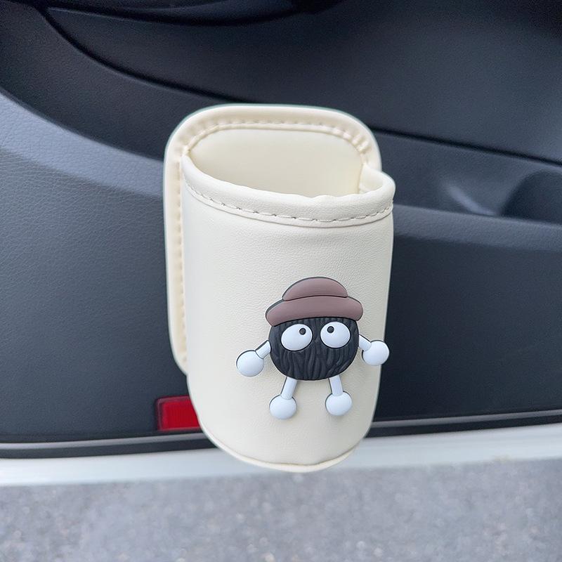 Car Seat & Door Cup Holder: Fixed Backrest Storage & Side-Mounted Drink Holder