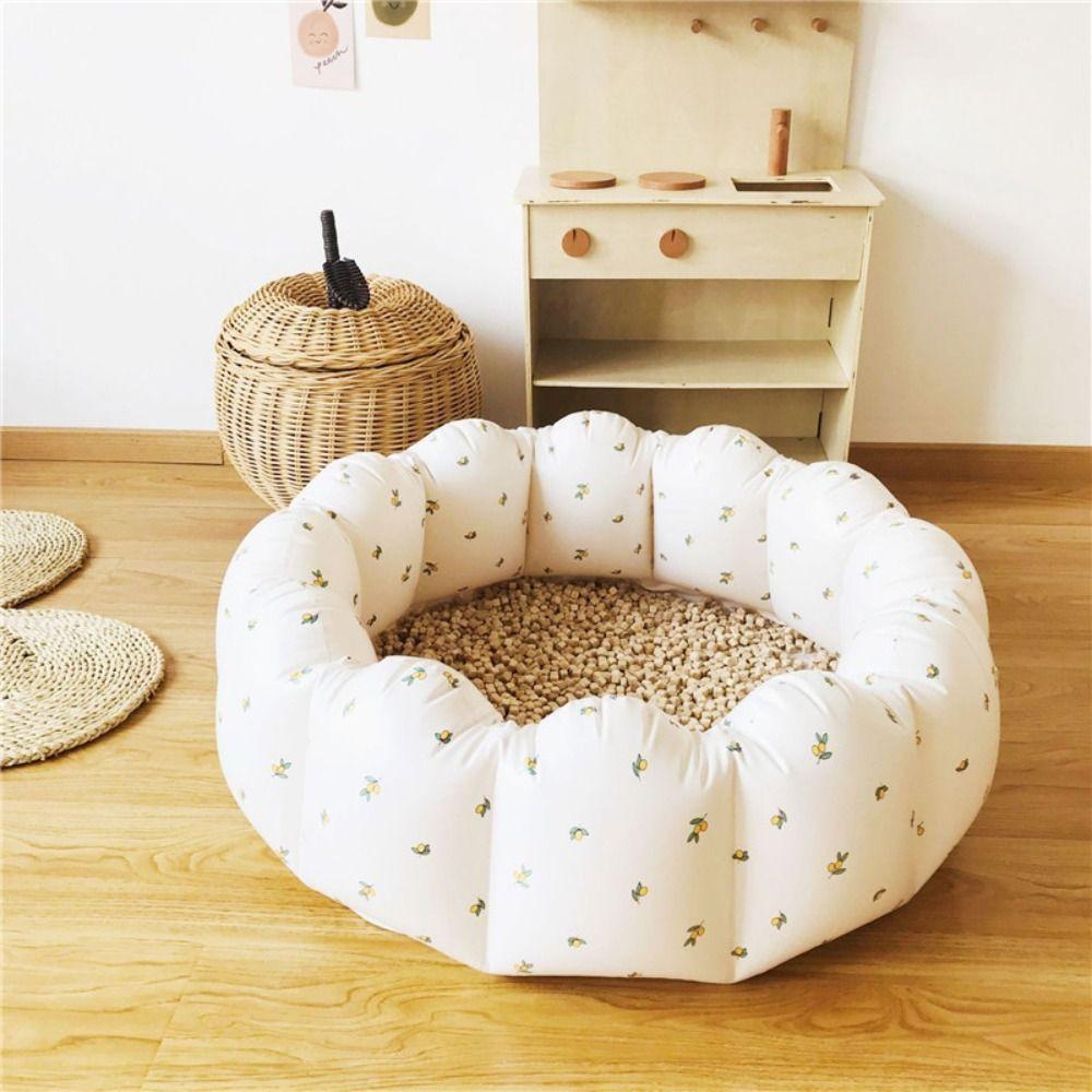 Petal Shape Inflatable Swimming Pool Bear Play Water Bathtub  Play Sensory Place Mat