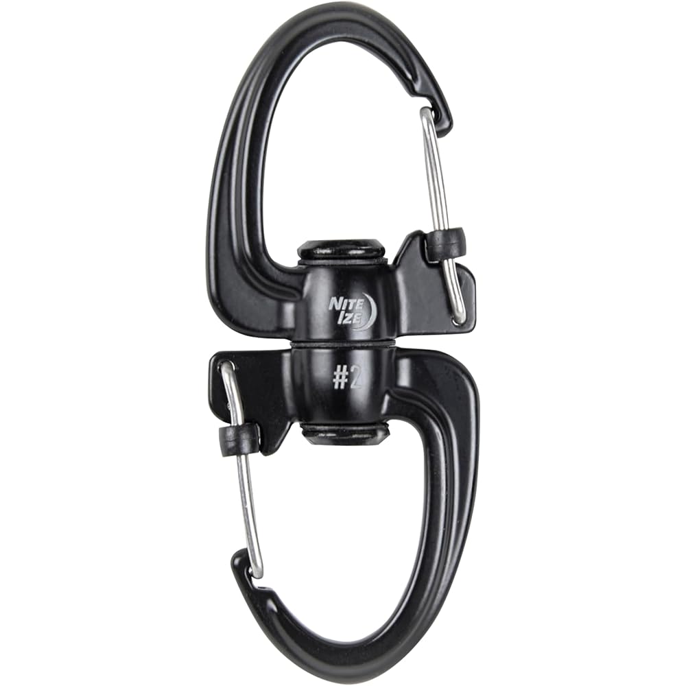 Nite Ize S-Biner 360° Slide Lock Carabiner S-Shaped Swivel Locking Aluminum