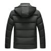 2024 Men's Fashion Hooded Cotton Coat With/without Velvet