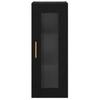 Wall Mounted Cabinet in Black Oak Look 34.5 x 34 x 90 cm