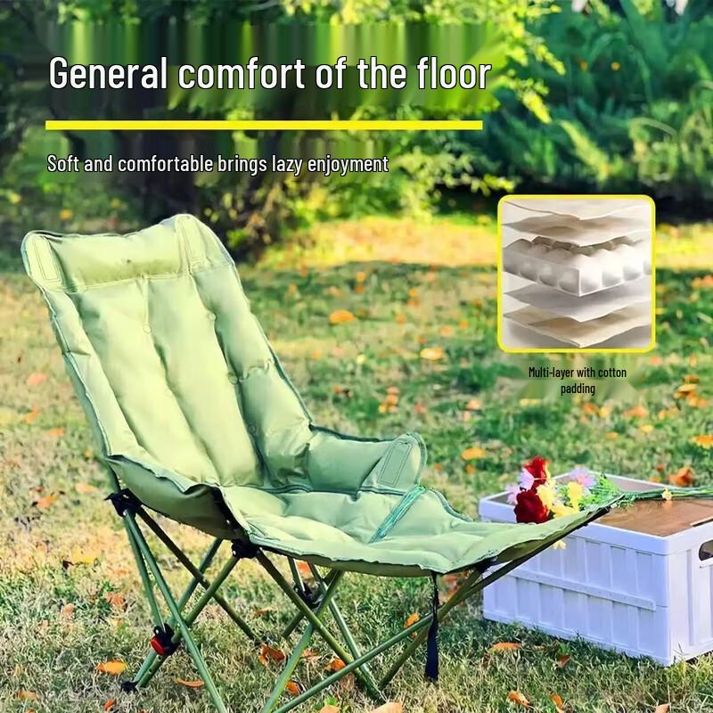 OIMG Portable Outdoor Folding Recliner Chair