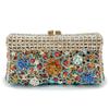 WHTUOHENG Borse di Cristallo Borsa da Sera da Donna Champagne/Argento/Oro Donna Festa Minaudiere Borse da Ballo Matrimonio Strass
