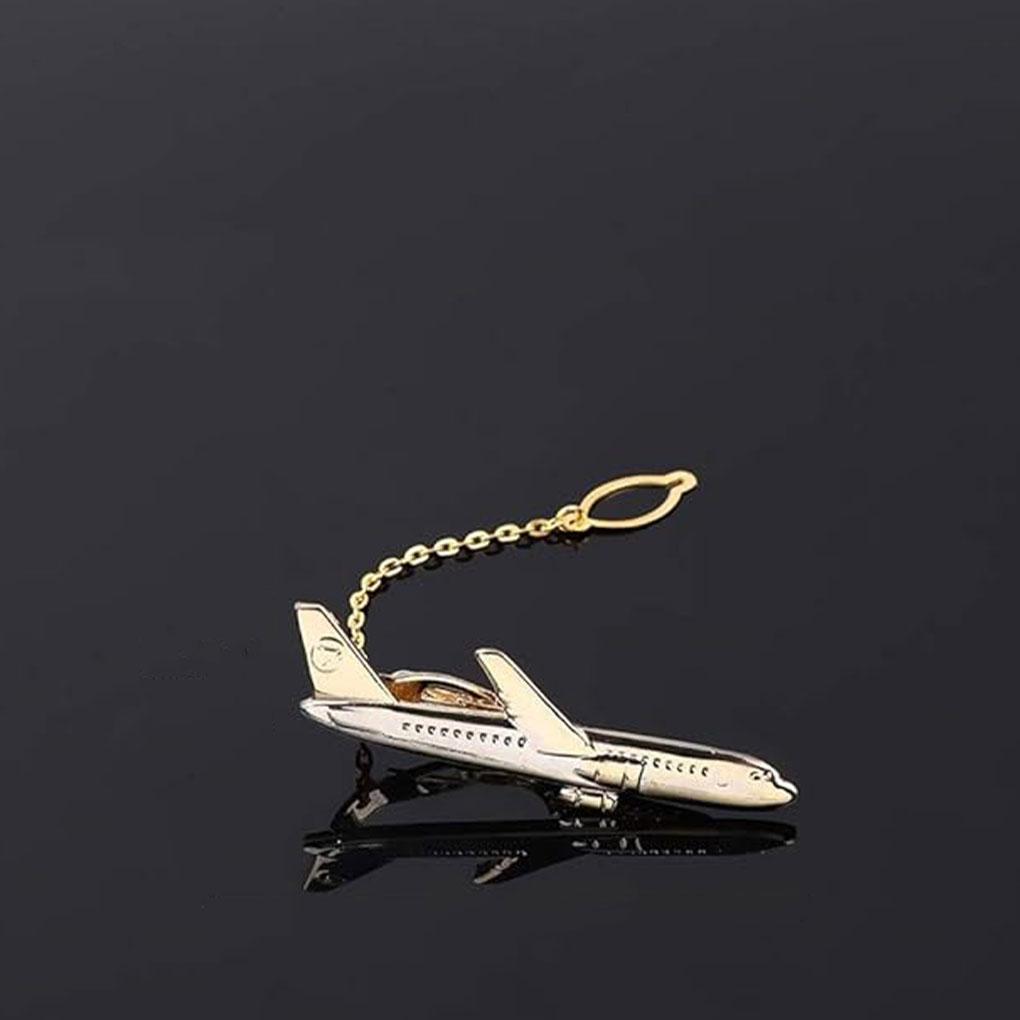 Formal Occasions Stylish Aeroplane Shape Tie Clips Airplane Shape Tie Clip Necktie Clips Classic