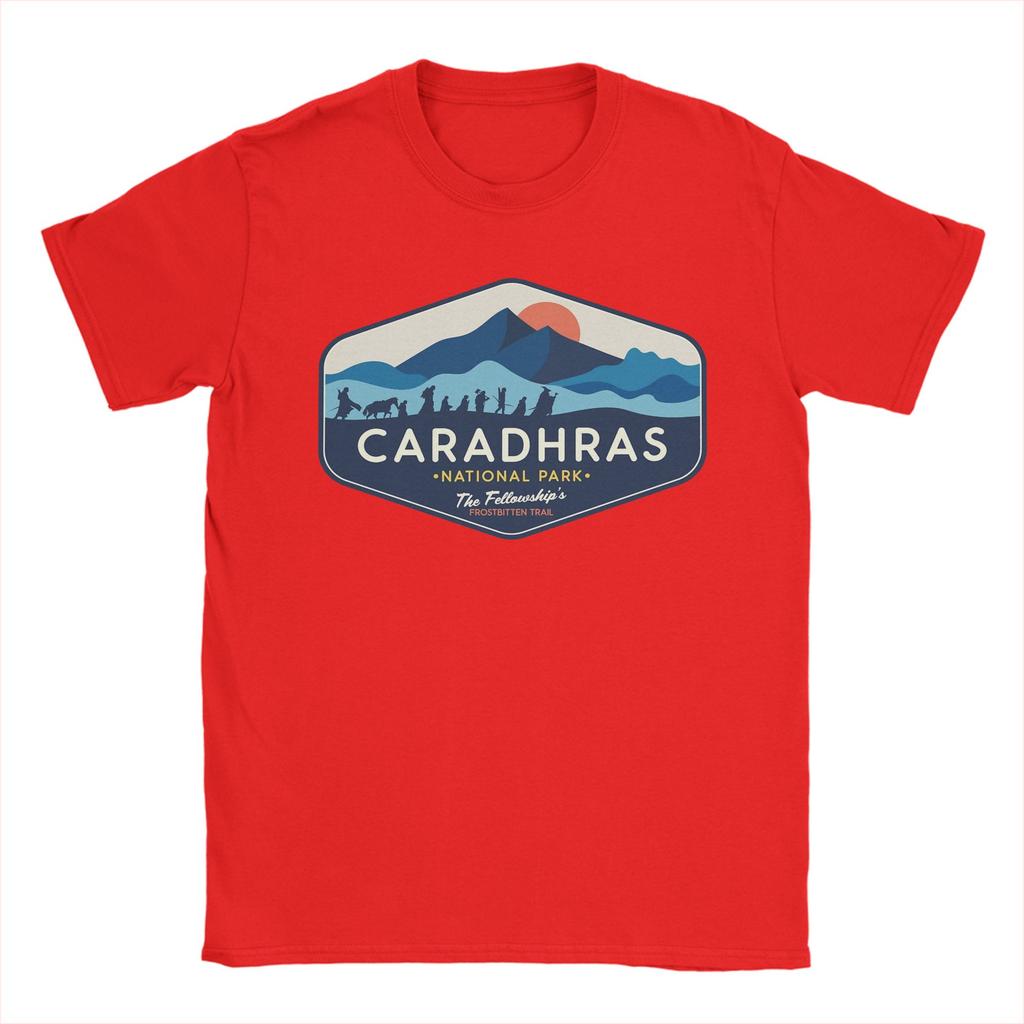 Maglietta Unisex Caradhars National Park The Fellowships Frostbitten Trail T Shirt LLords Of The RRings 100% Cotone Magliette Stampate T-Shirt
