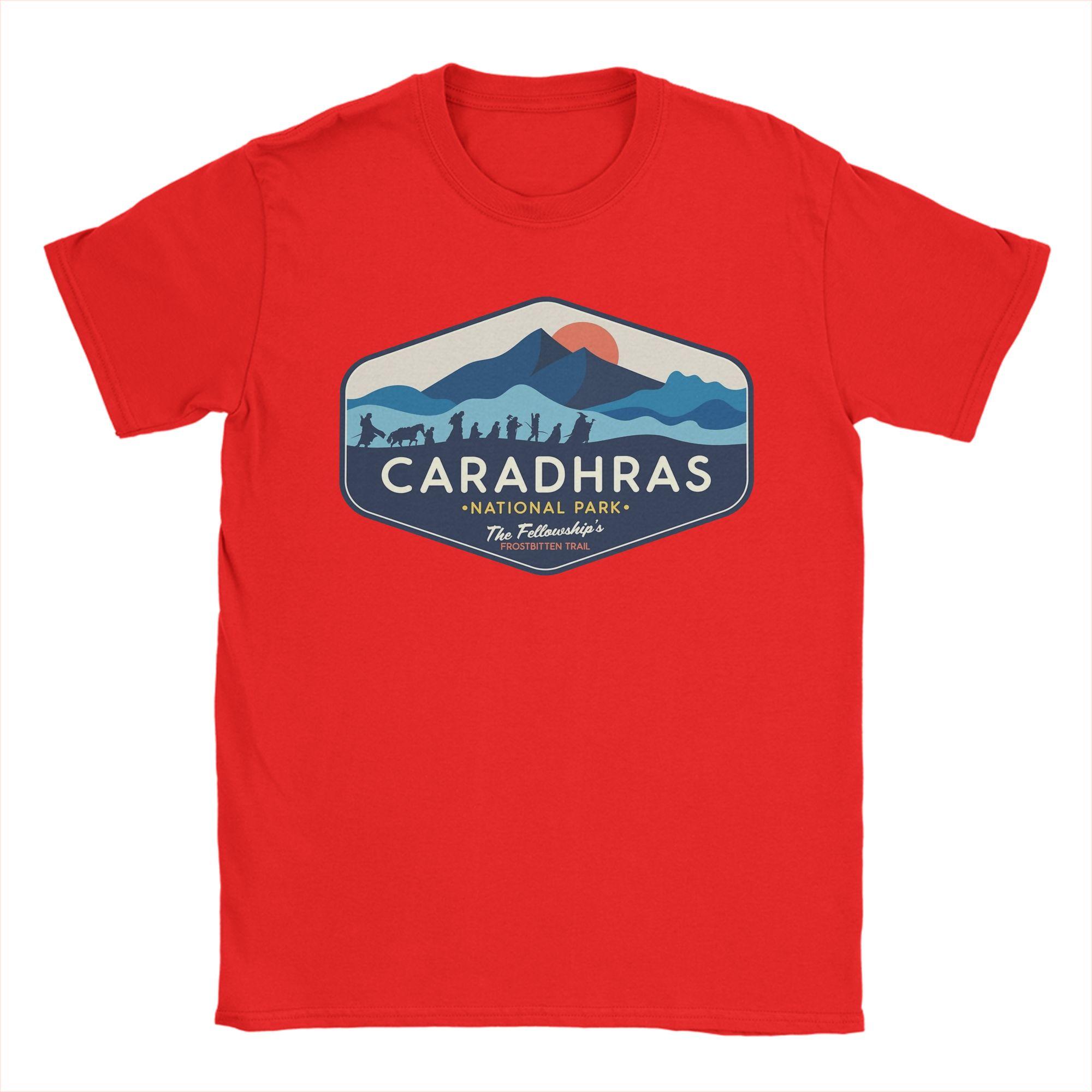 Unisex Caradhars National Park The Fellowships Frostbitten Trail T Shirt LLords Of The RRings 100 Cotton Tees Printed TShirt S