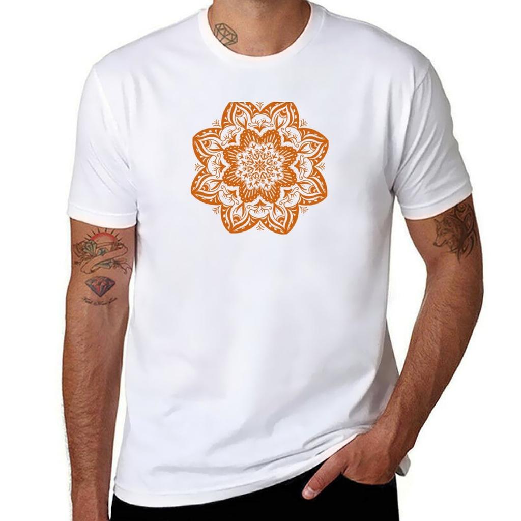 Mandala T-Shirt Übergröße Locker sitzendes T-Shirt