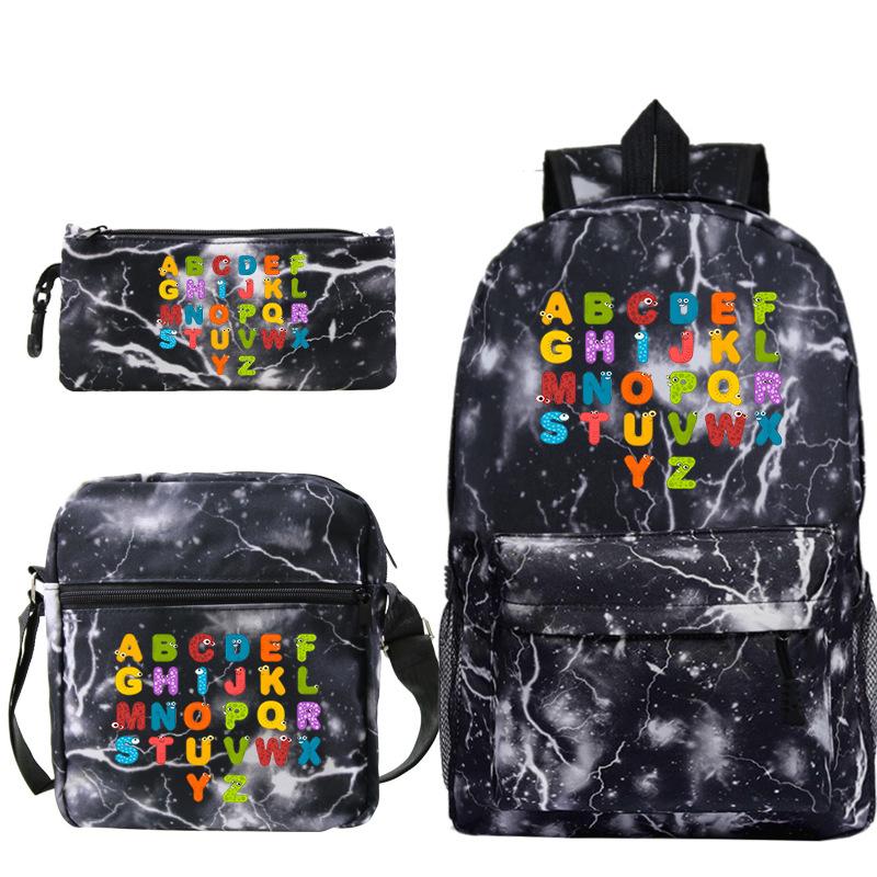 Game Alphabet Lore Alphabet Legend School Bag Backpack Shoulder Bag Pencil Case