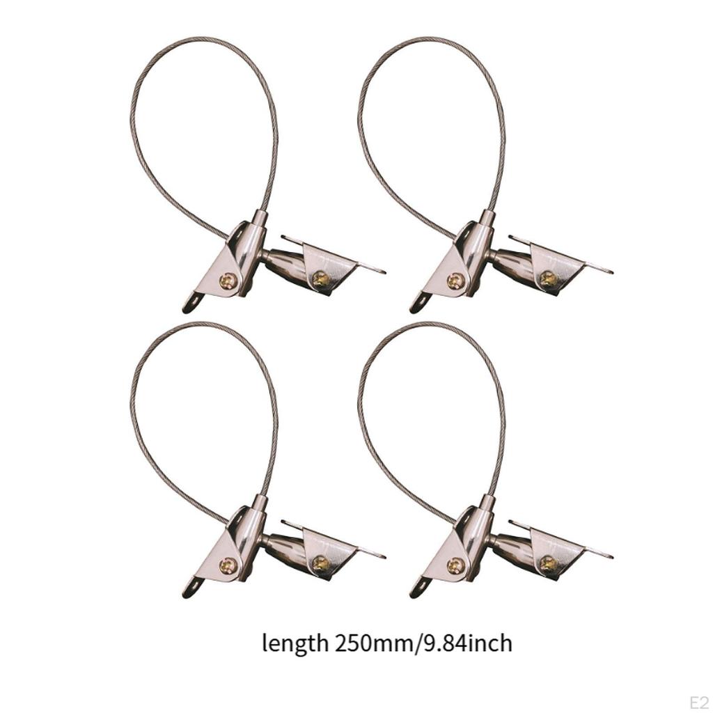 4x Furniture Anchors Wall Anchor, Supplies Anti Tip Straps Safe Limiting Lock for Cabinet