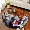 1Pc Tiger theme Circular Print Rug - home decoration Carpet For Living Room Bedroom Flooring Computer Chair Area Rug