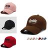 Adjustable Cotton Baseball Cap With Embroidered Letters For Casual Men And Women