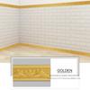 1PC 4X230CM 3D Wall Trim Line Skirting Border Self Adhesive Baseboard Wallpaper Hallway Ceiling Decor Anti-collision Corner Line