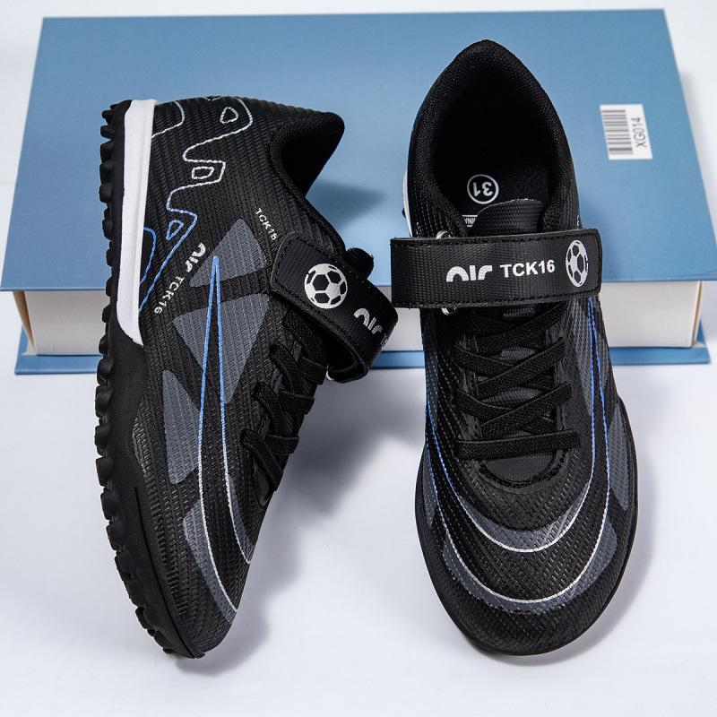 2025 New Children's Football Shoes Velcro Boys Student Game Training Shoes Girls Broken Nail Football Shoes
