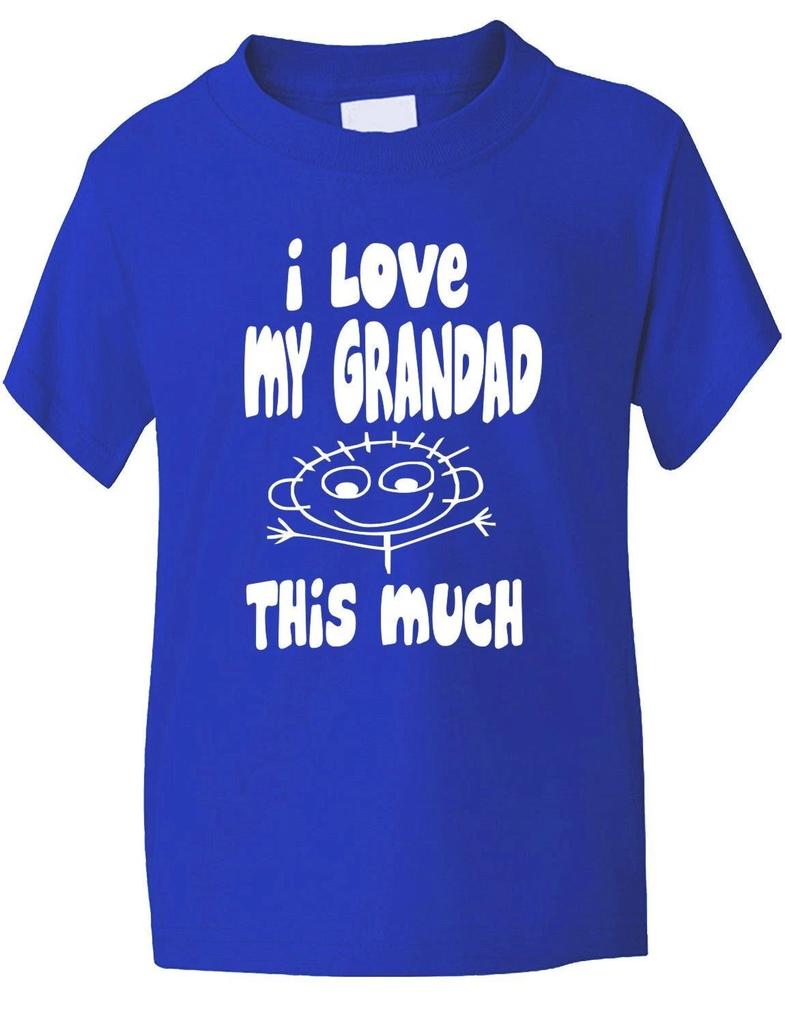 Ich liebe meinen Opa so sehr Lustiges Jungen Mädchen T-Shirt Oberteile Tops Unisex Geburtstagsgeschenk Alter 1-13