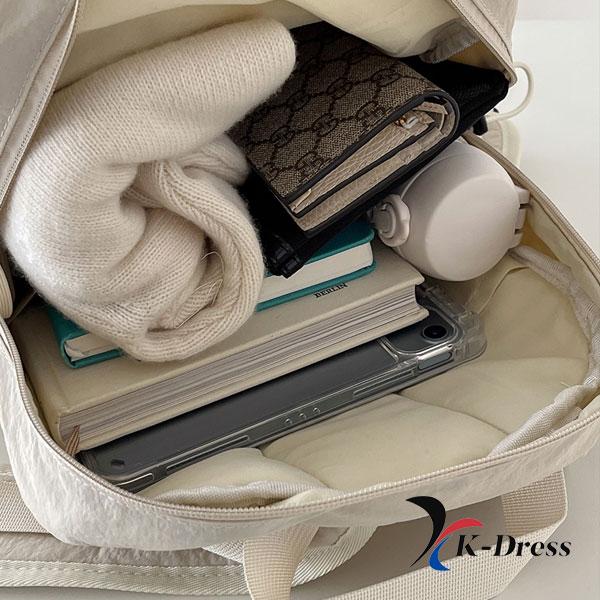 String Pocket Daily Bag Nylon Washed Waterproof Carry-All Backpack