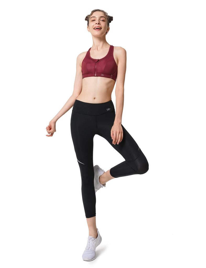 Yvette Sports Lymphatic Running Elastic Dark Size S Women's Tights, Care, Leggings, Compression, Black,