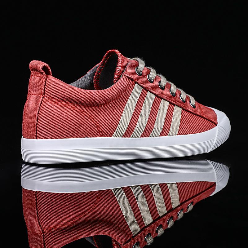 Мужская всесезонная парусиновая вулканизированная повседневная обувь в стиле ретро — фото 7