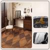 French Retro Style Bedroom Decor Brown Carpet Round Carpets for Living Room Washable Study Soft Floor Mat Waterproof Lounge Rug