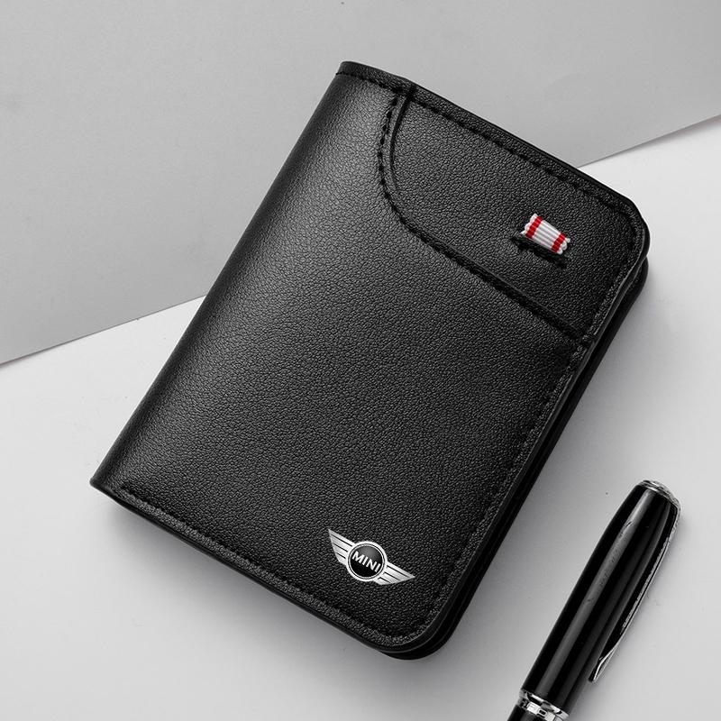 QNLT6 Car stickers Car Styling Wallet Driver License Business Card Holder Key Case For BMW Mini Cooper R50 R52 R53 R55 R56 R60 R61 F54