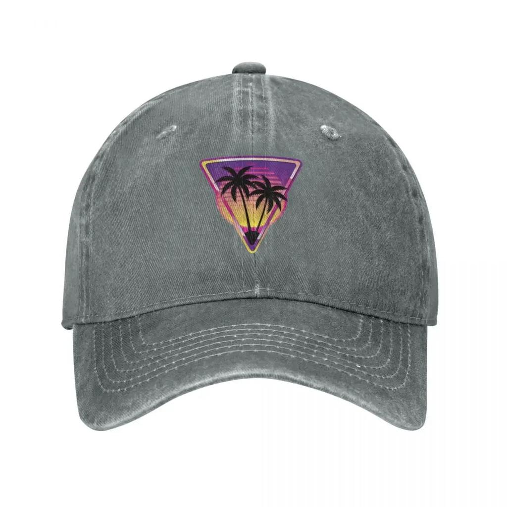 Pink Vaporwave Island Baseball Cap Hat Baseball Cap Icon Black Uv Protection Solar Hat Unisex Golf Wear Womens