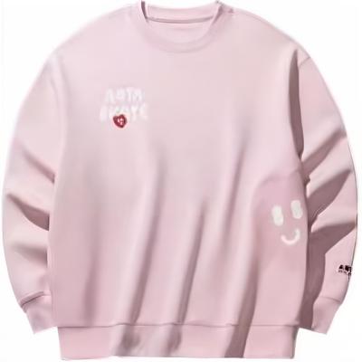 Anta Casual Loose Round Neck Sweatshirt Unisex Tops Soft-Pink 172528703-1