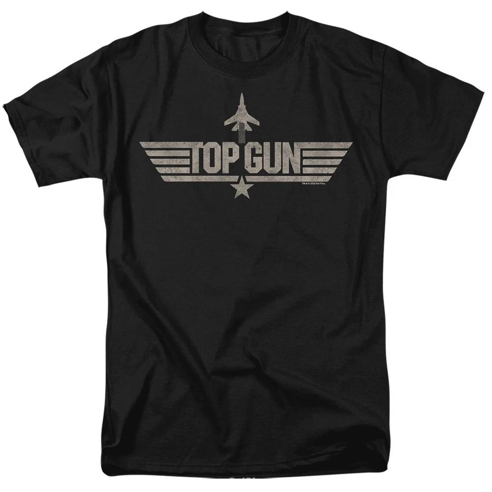 Top Gun - Monotoned Logo - Unisex Short Sleeve Children s T-shirt - Black 160