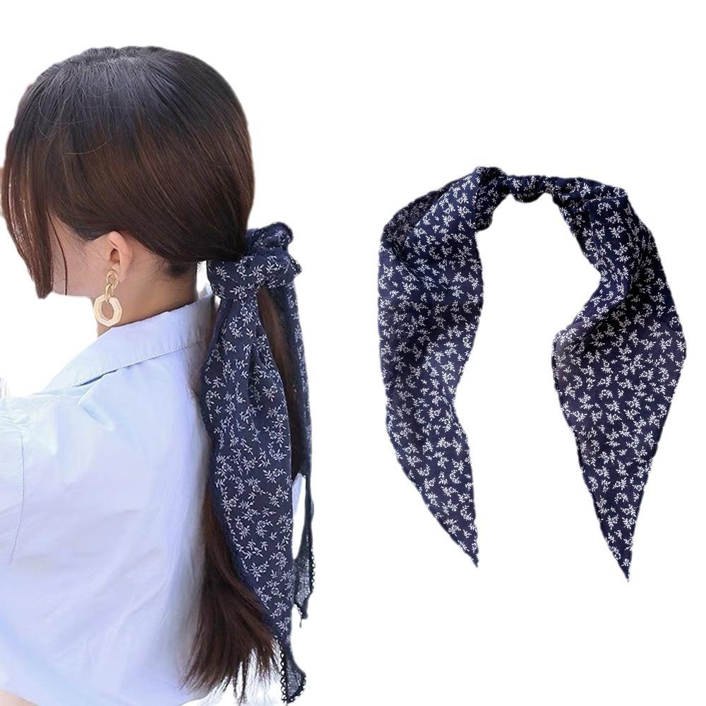 Classic Long-Staple Cotton Long Scarf Cashew Headband Headscarf Silk Scarf High-End Square Scarf Light Luxury Minimalist