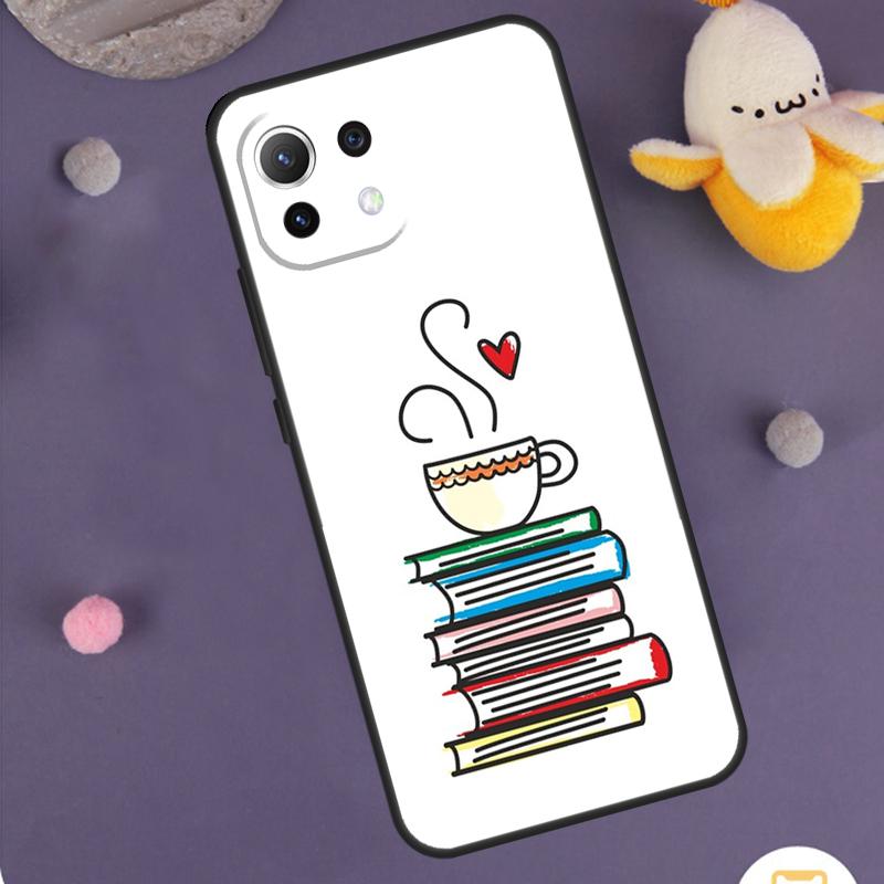 Books And Coffee Case For Xiaomi 15T Pro 13T 14T 14 15 Ultra 17 Pro Max POCO F8 Pro F5 F6 F7 X5 X6 X7 Cover