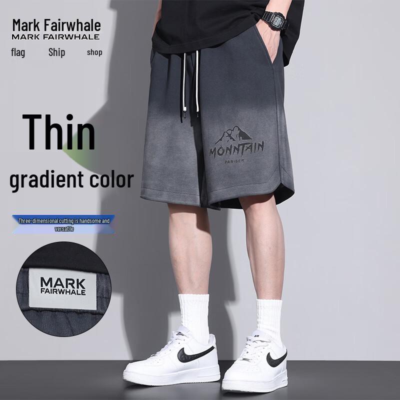 MARK FAIRWHALE Men s Loose Fit Printed Summer Shorts 2XL