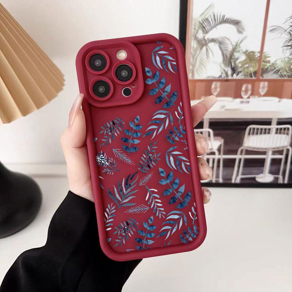 Beautiful Flowers Phone Case For iPhone Apple 17 AIR 16 16E 11 12 13 14 15 XR Plus Pro Max DIY Case TPU Shockproof Cover Capa